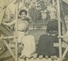 Women on swing